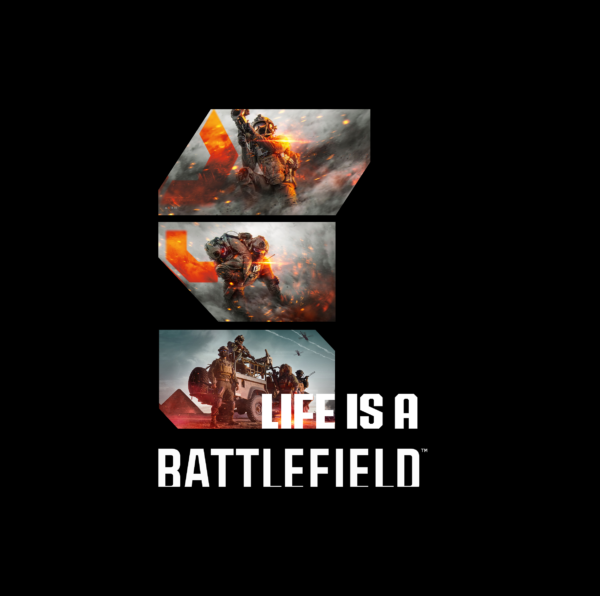 Original - Life is a Battlefield - T-shirt - Image 4