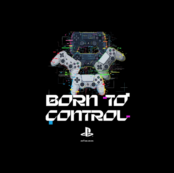 Original - Playstation Born to controll - T-shirt - Image 6